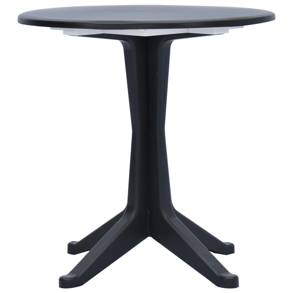 Patio Table Anthracite 27.6" Plastic