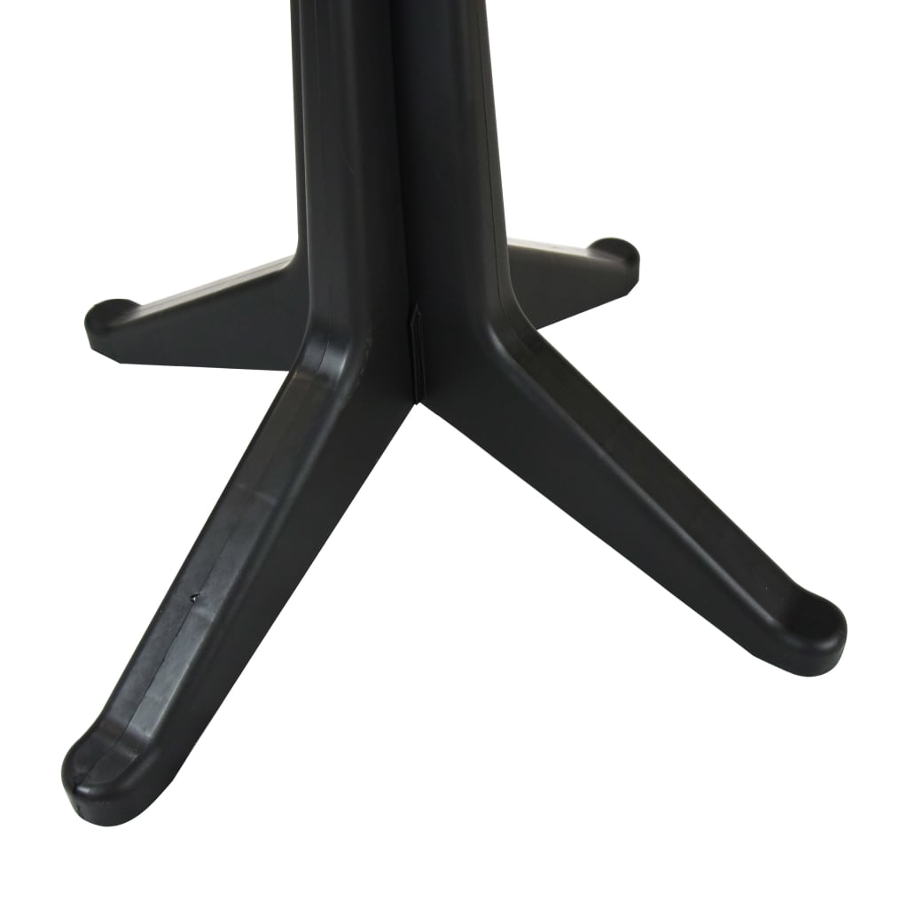 Patio Table Anthracite 27.6" Plastic