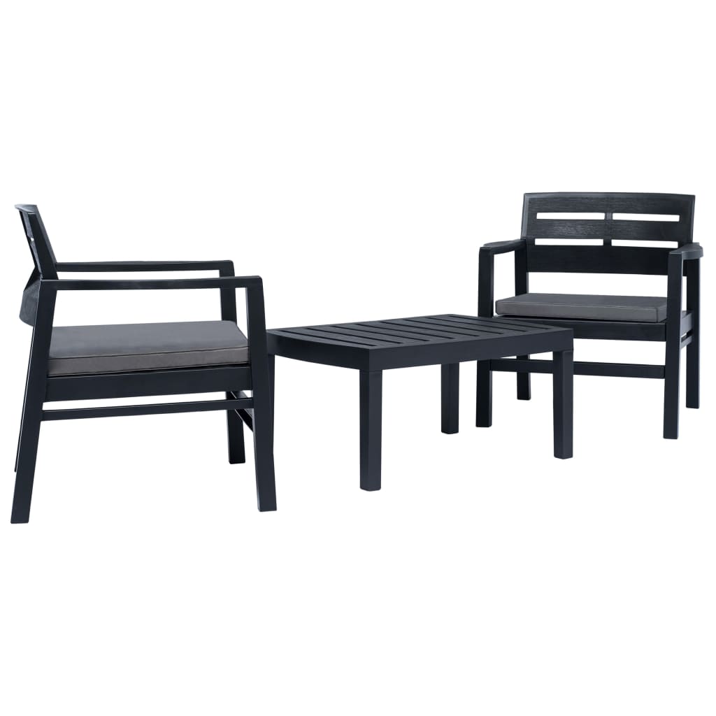 3-piece-patio-lounge-set-plastic-anthracite At Willow and Wine USA!