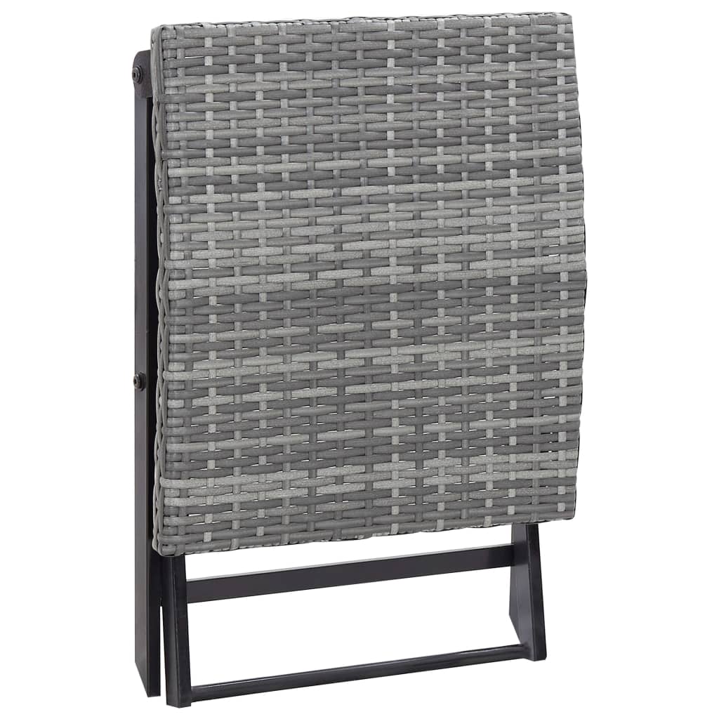 folding-stool-poly-rattan-gray At Willow and Wine USA!