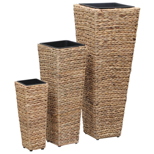 garden-raised-beds-3-pcs-water-hyacinth-brown At Willow and Wine USA!