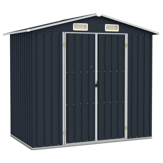 garden-shed-anthracite-80-x50-8-x72-galvanized-steel At Willow and Wine USA!