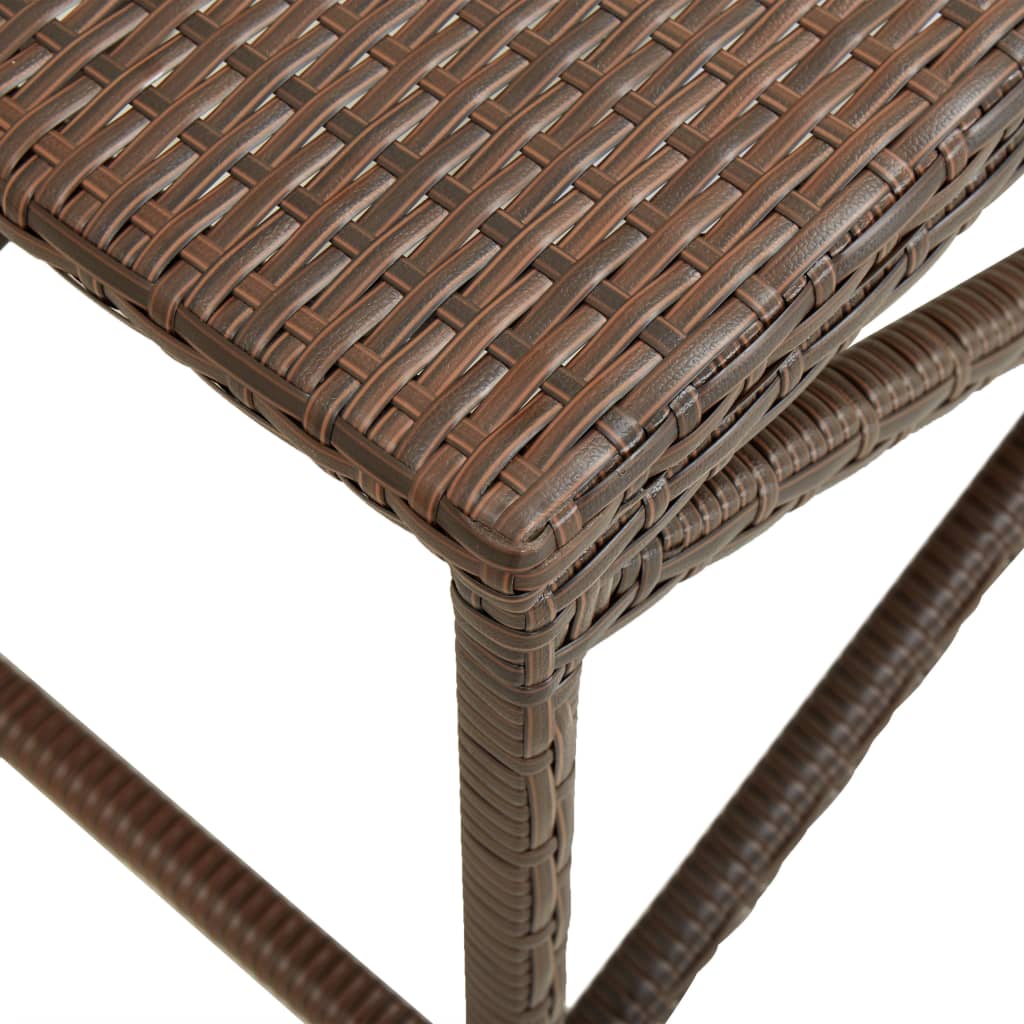 patio-bench-31-5-poly-rattan-brown At Willow and Wine USA!