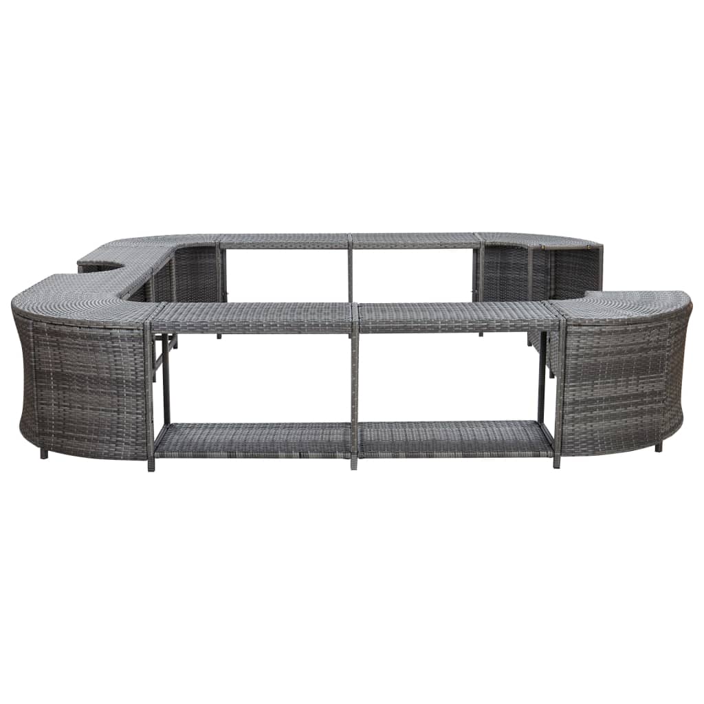 square-spa-surround-gray-105-5-x105-5-x-21-7-poly-rattan At Willow and Wine USA!