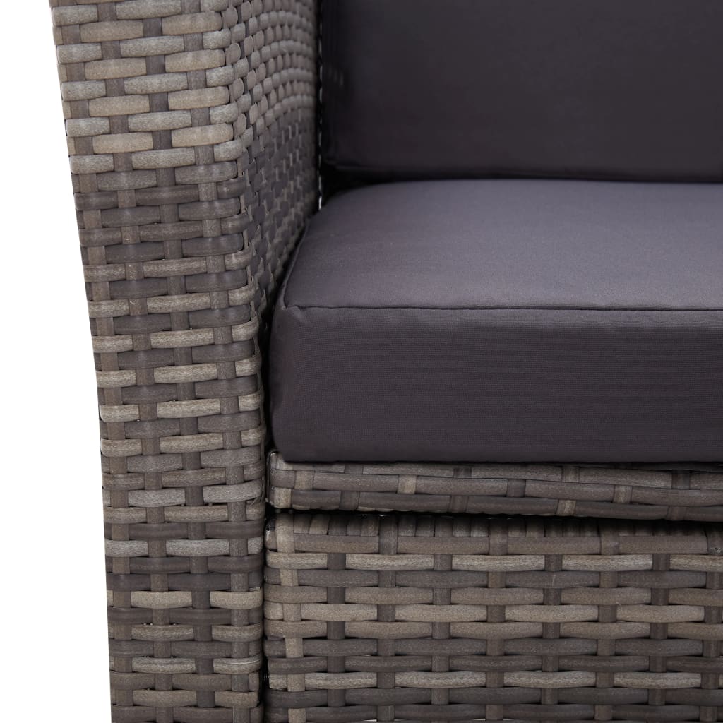 5-piece-patio-dining-set-with-cushions-poly-rattan-gray-2 At Willow and Wine USA!