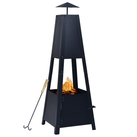 fire-pit-black-13-8-x13-8-x39-steel At Willow and Wine USA!