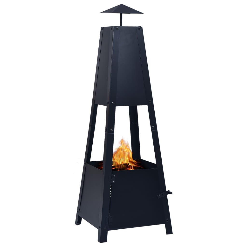 fire-pit-black-13-8-x13-8-x39-steel At Willow and Wine USA!