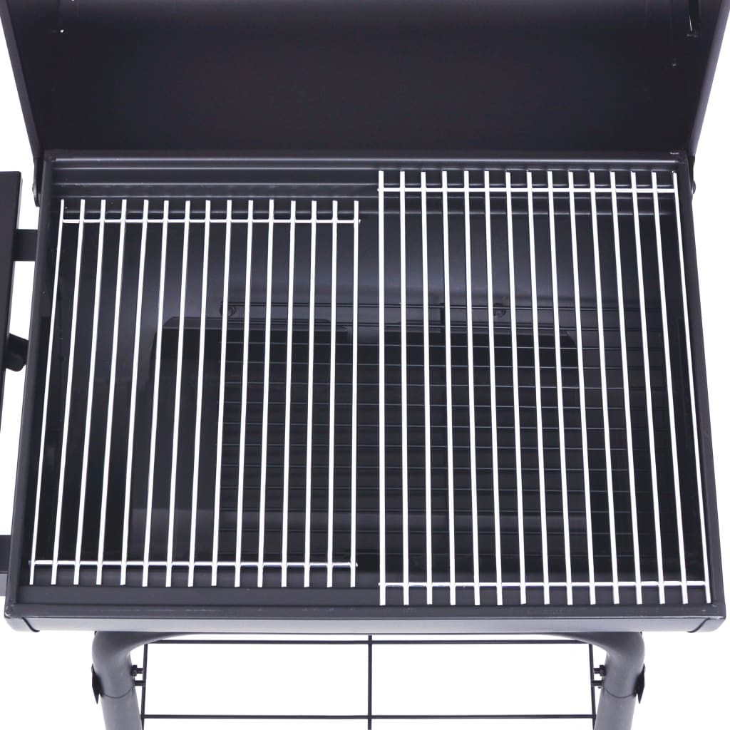 charcoal-bbq-grill-smoker-with-bottom-shelf-black-817947 At Willow and Wine USA!