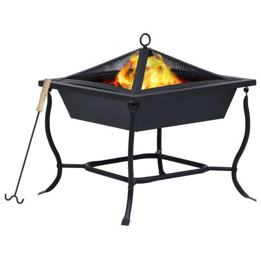 fire-pit-black-16-5-x16-5-x17-7-steel At Willow and Wine USA!