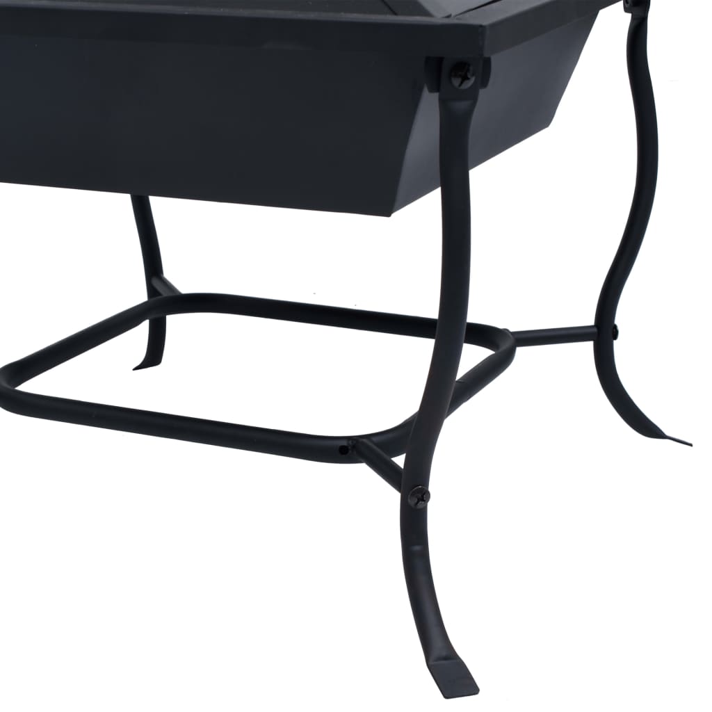 fire-pit-black-16-5-x16-5-x17-7-steel At Willow and Wine USA!