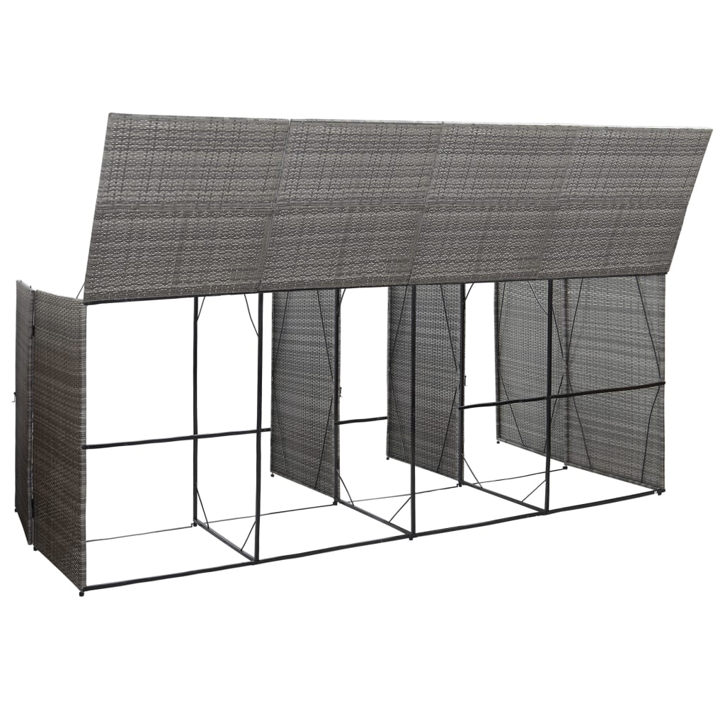 quadruple-wheelie-bin-shed-anthracite-120-1-x30-7-x47-2-poly-rattan-908397 At Willow and Wine USA!