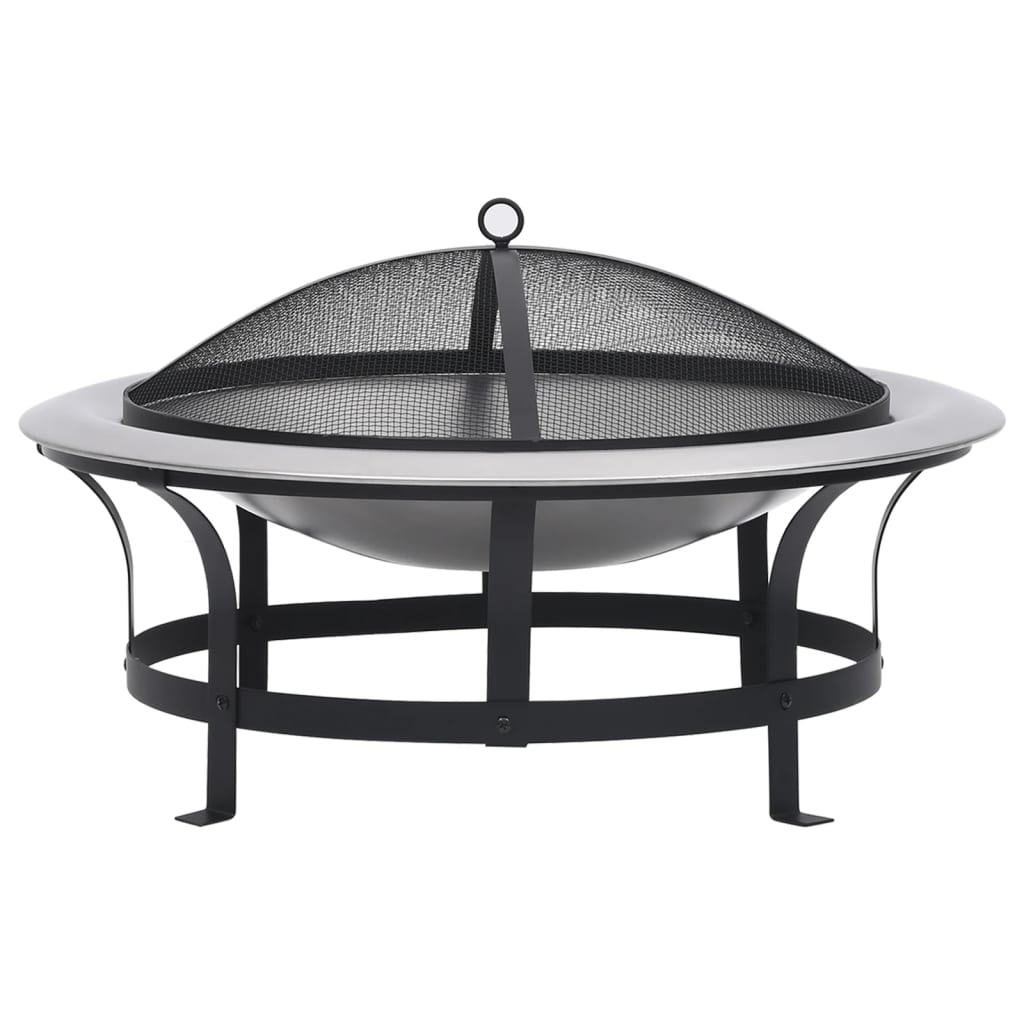 outdoor-fire-pit-with-grill-stainless-steel-29-9 At Willow and Wine USA!