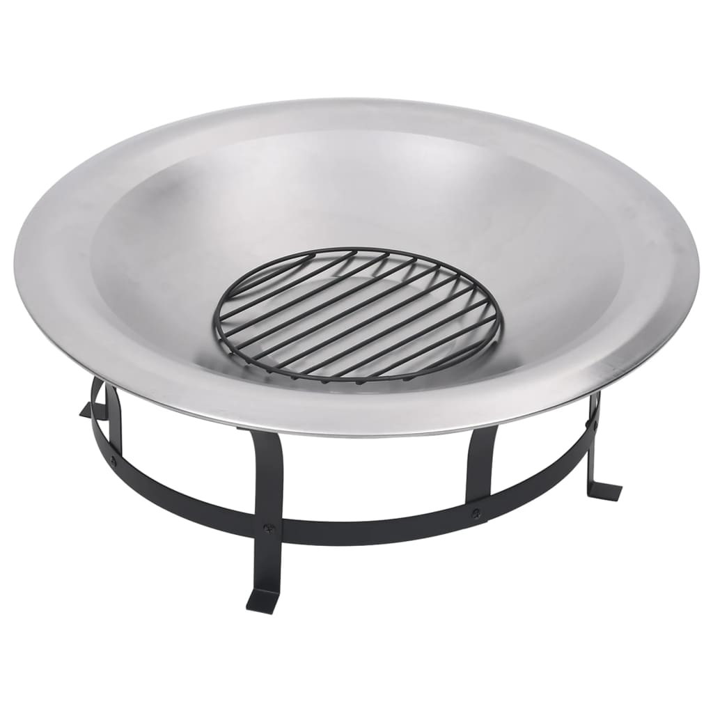 outdoor-fire-pit-with-grill-stainless-steel-29-9 At Willow and Wine USA!