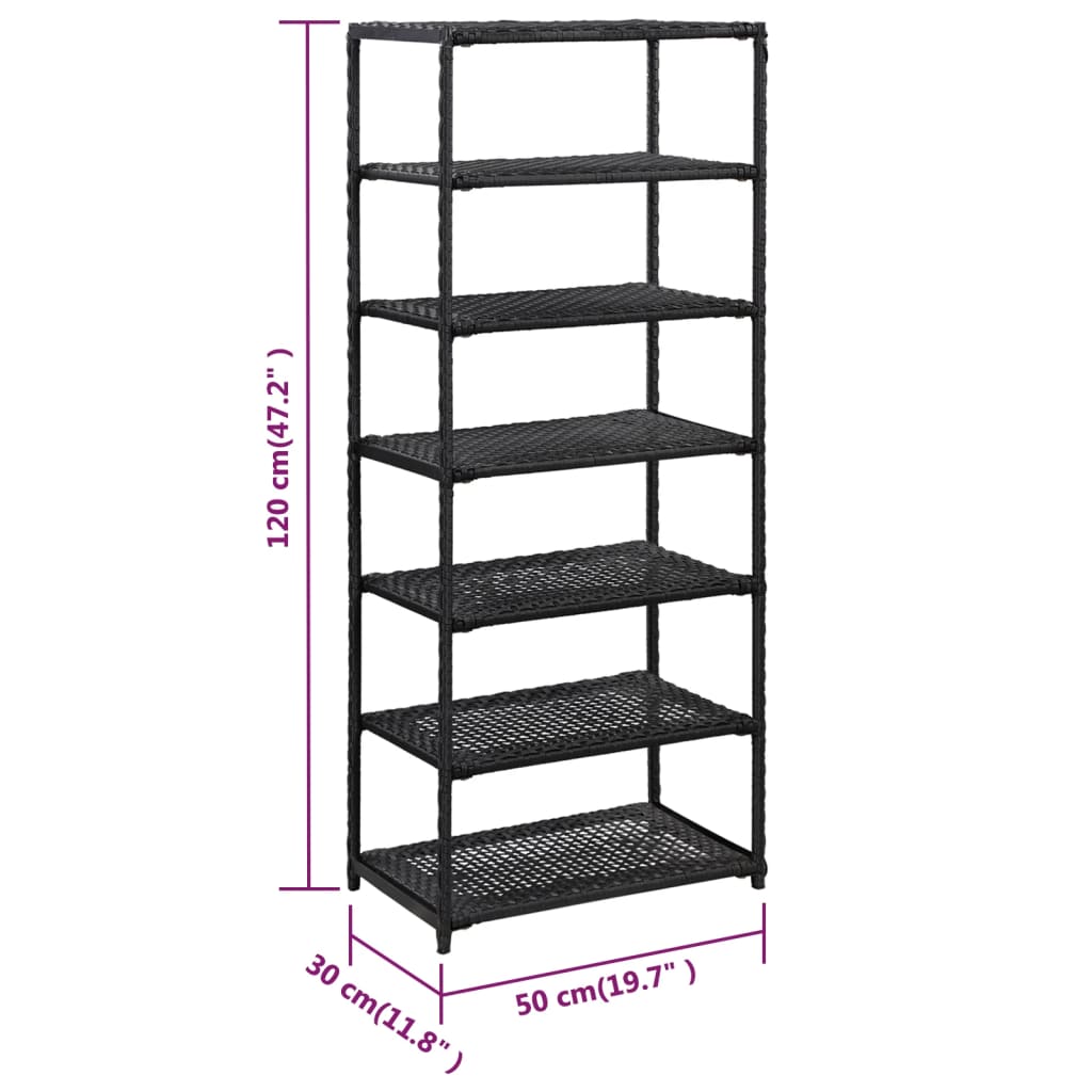 shoe-rack-black-19-7-x11-8-x47-2-poly-rattan-813942 At Willow and Wine USA!