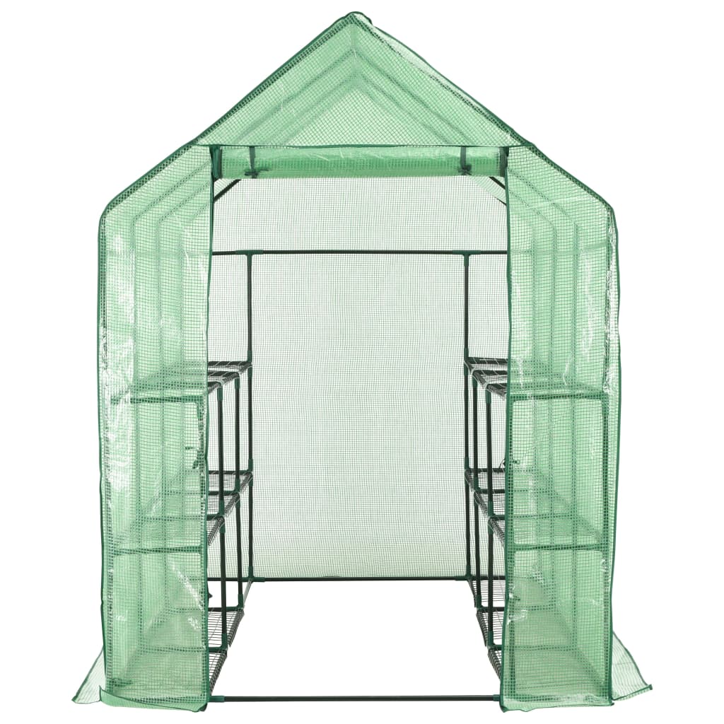 walk-in-greenhouse-with-12-shelves-steel-56-3-x84-5-x77-2 At Willow and Wine USA!