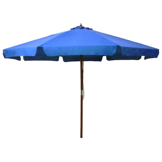 outdoor-parasol-with-wooden-pole-129-9-azure At Willow and Wine USA!