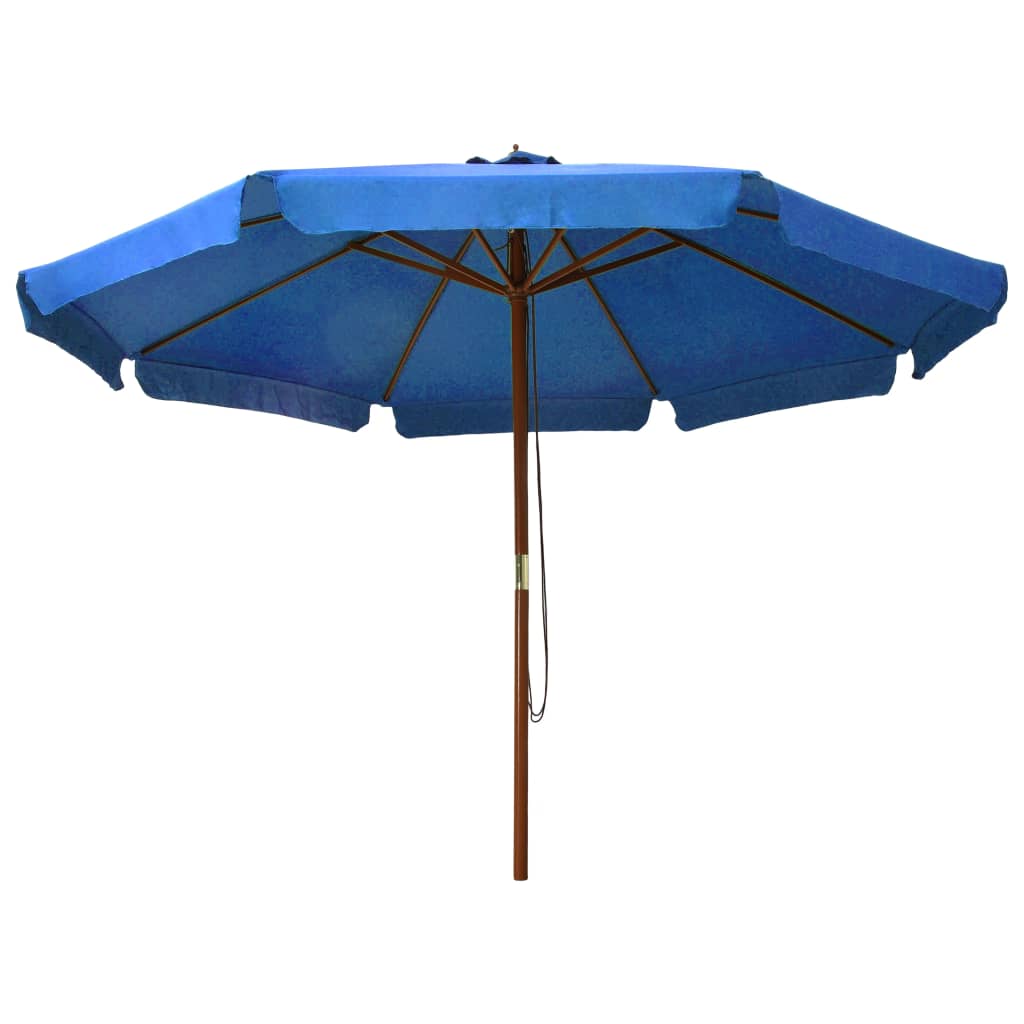 outdoor-parasol-with-wooden-pole-129-9-azure At Willow and Wine USA!