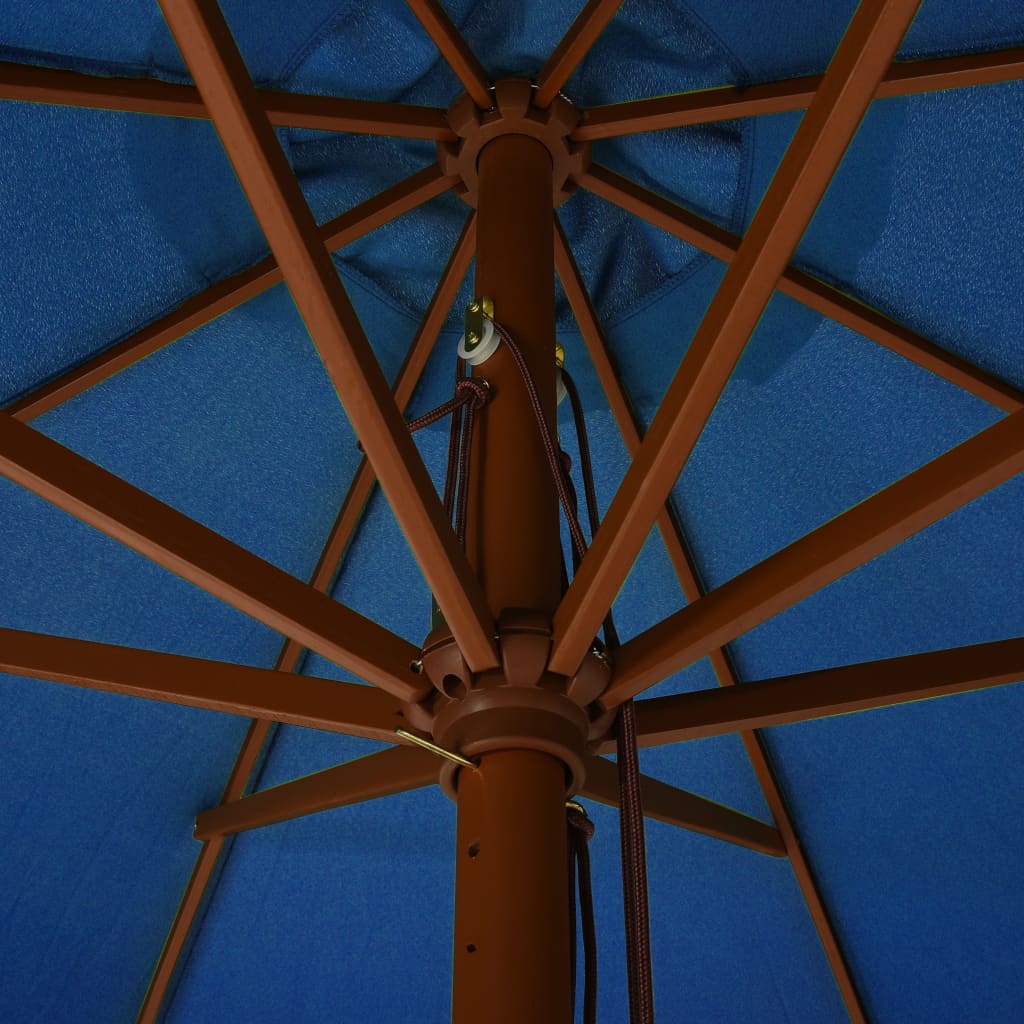 outdoor-parasol-with-wooden-pole-129-9-azure At Willow and Wine USA!