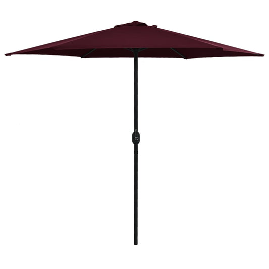 outdoor-parasol-with-aluminum-pole-106-3-x96-9-bordeaux-red At Willow and Wine USA!