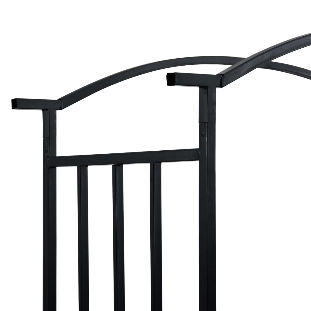 garden-arch-with-bench-black-50-4-x19-7-x81-5-iron At Willow and Wine USA!