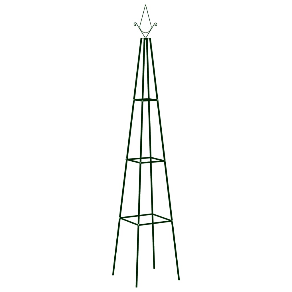 garden-climbing-plant-racks-2-pcs-dark-green-13-8-x13-8-x76-8-iron At Willow and Wine USA!