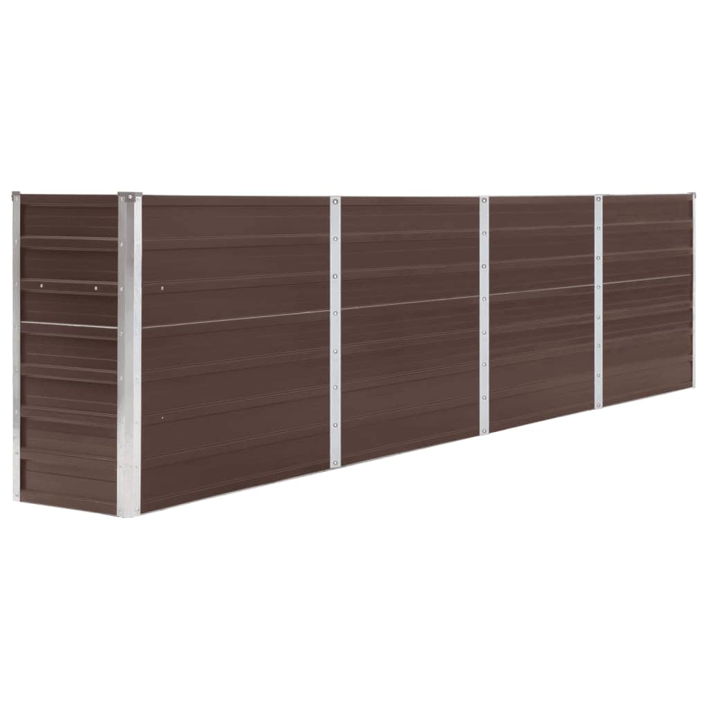 garden-raised-bed-brown-63-x15-7-x17-7-galvanized-steel At Willow and Wine USA!