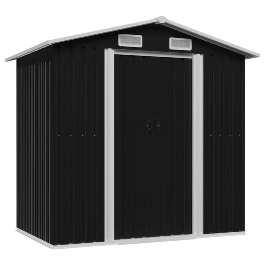 garden-storage-shed-anthracite-steel-80-3-x52-x73-2 At Willow and Wine USA!