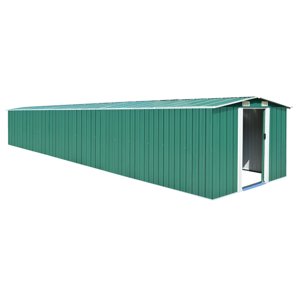 garden-shed-green-101-2-x306-7-x71-3-galvanized-steel At Willow and Wine USA!