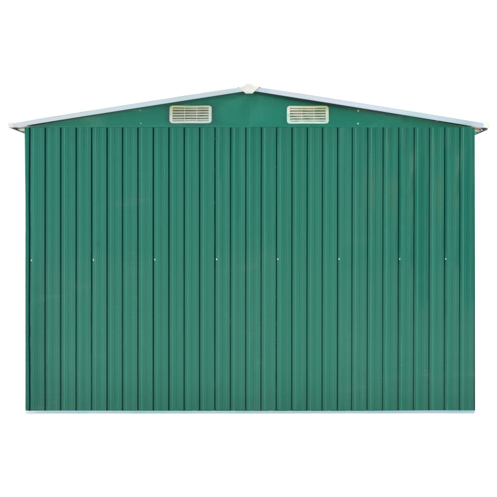 garden-shed-green-101-2-x306-7-x71-3-galvanized-steel At Willow and Wine USA!