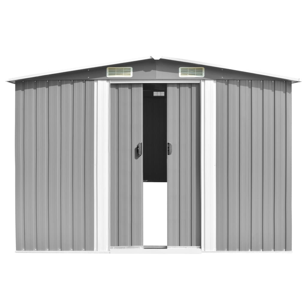 garden-shed-gray-101-2-x306-7-x71-3-galvanized-steel At Willow and Wine USA!