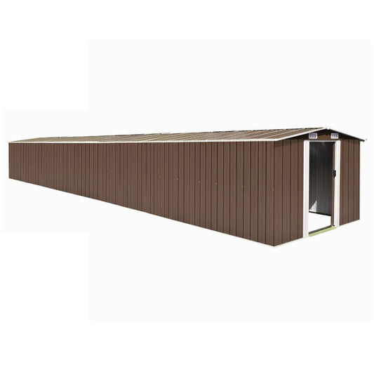 garden-shed-brown-101-2-x389-8-x71-3-galvanized-steel At Willow and Wine USA!