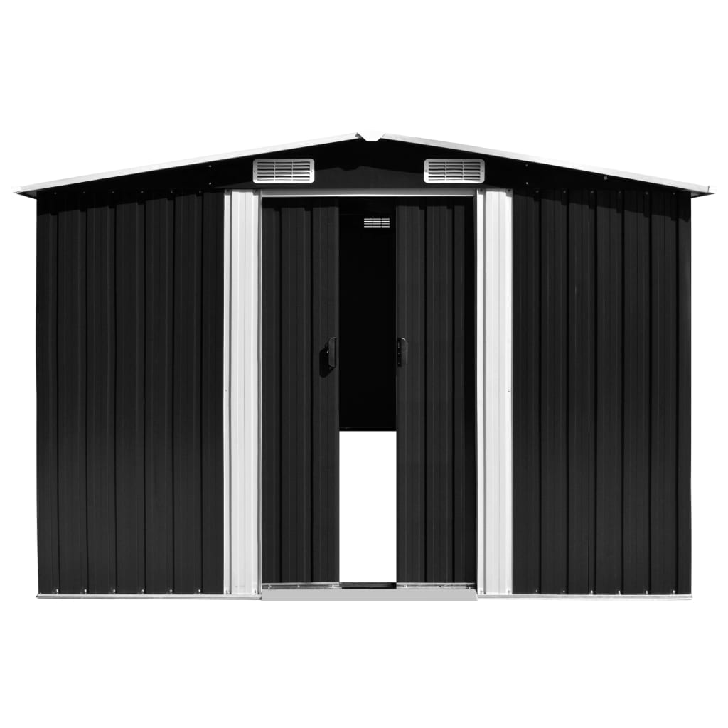 garden-shed-anthracite-101-2-x306-7-x71-3-galvanized-steel At Willow and Wine USA!