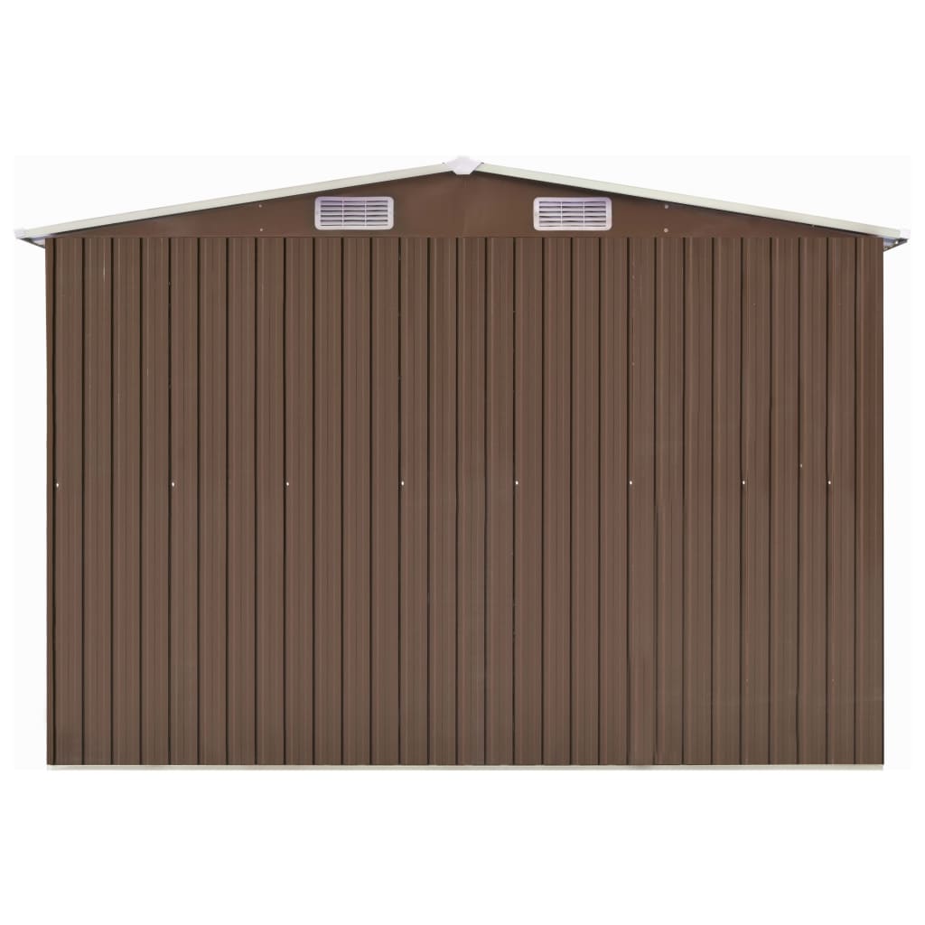 garden-shed-brown-101-2-x306-7-x71-3-galvanized-steel At Willow and Wine USA!