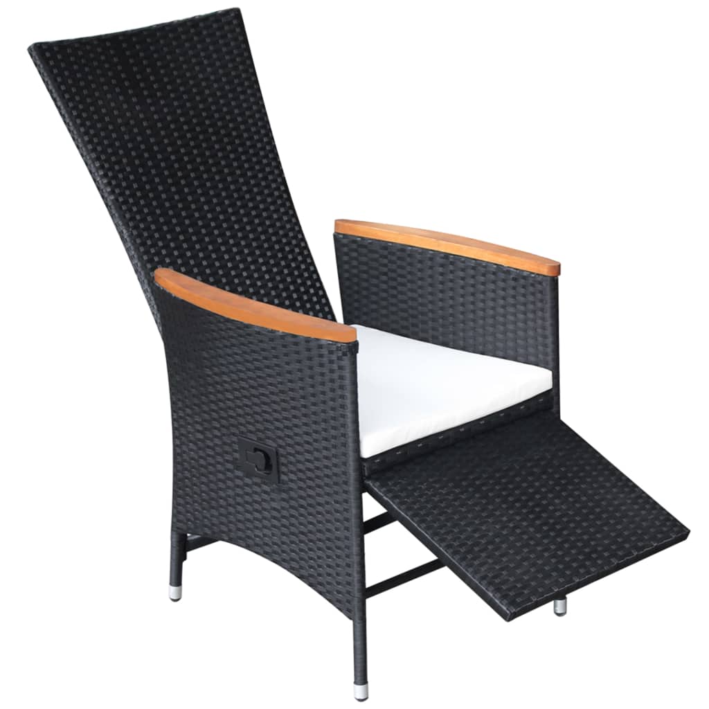 reclining-patio-chairs-2-pcs-with-cushions-poly-rattan-black At Willow and Wine USA!