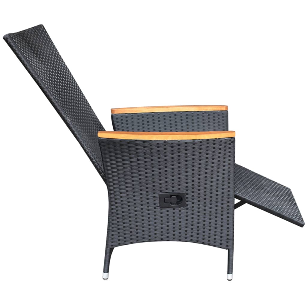 reclining-patio-chairs-2-pcs-with-cushions-poly-rattan-black At Willow and Wine USA!