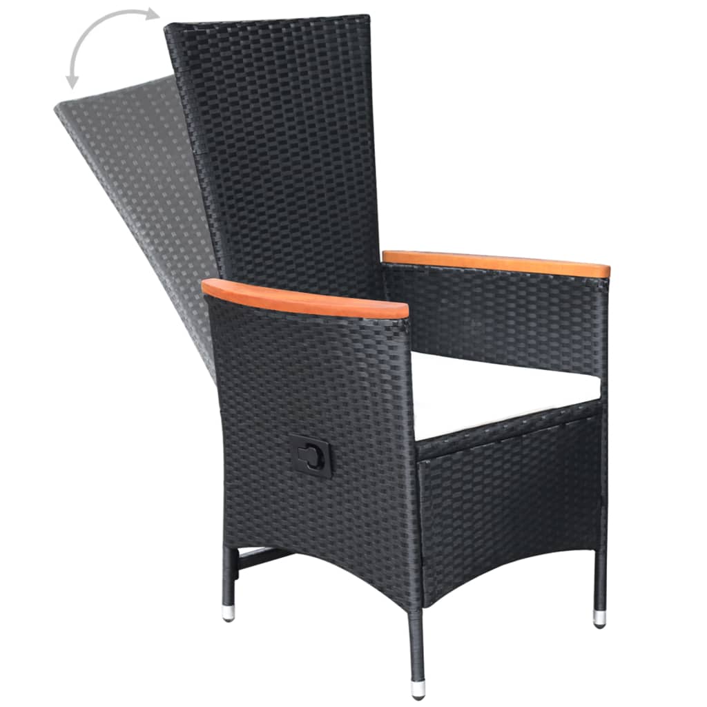 reclining-patio-chairs-2-pcs-with-cushions-poly-rattan-black At Willow and Wine USA!