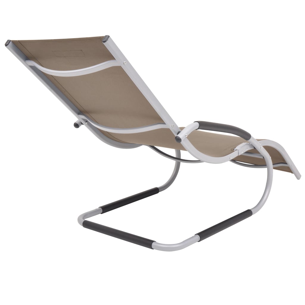 sun-lounger-with-pillow-aluminum-and-textilene-taupe At Willow and Wine USA!