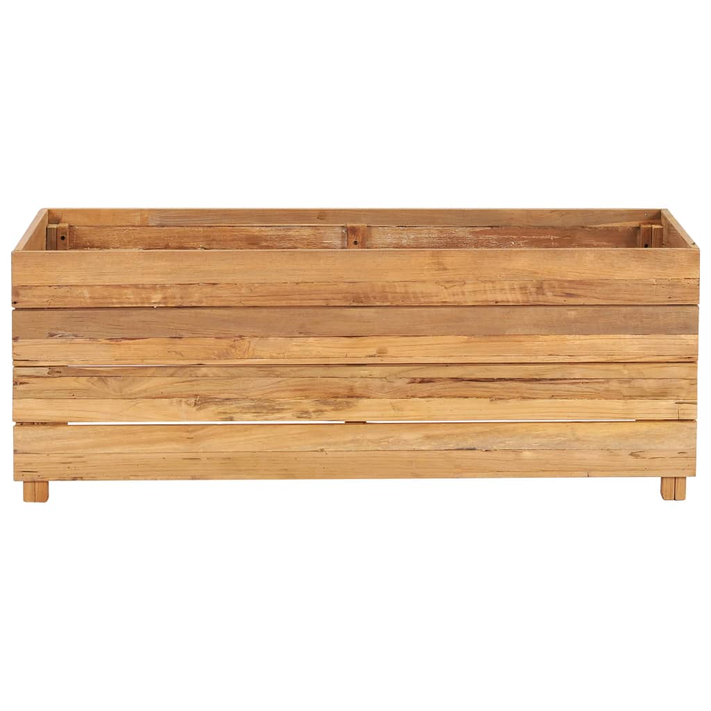 raised-bed-39-4-x15-7-x15-solid-wood-teak-and-steel At Willow and Wine USA!