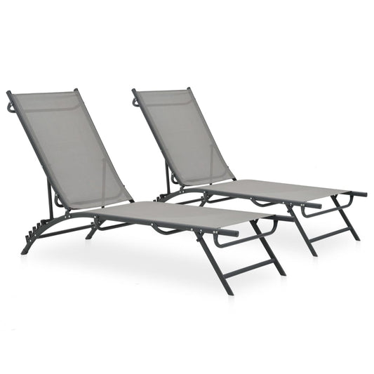 sun-loungers-2-pcs-textilene-and-steel At Willow and Wine USA!