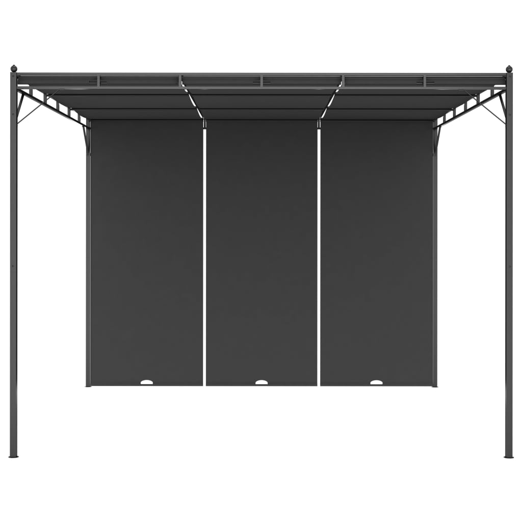 garden-gazebo-with-side-curtain-118-1-x118-1-x88-6-anthracite At Willow and Wine USA!