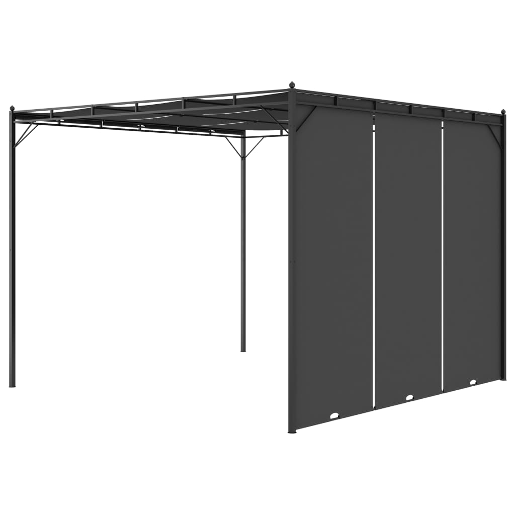 garden-gazebo-with-side-curtain-118-1-x118-1-x88-6-anthracite At Willow and Wine USA!