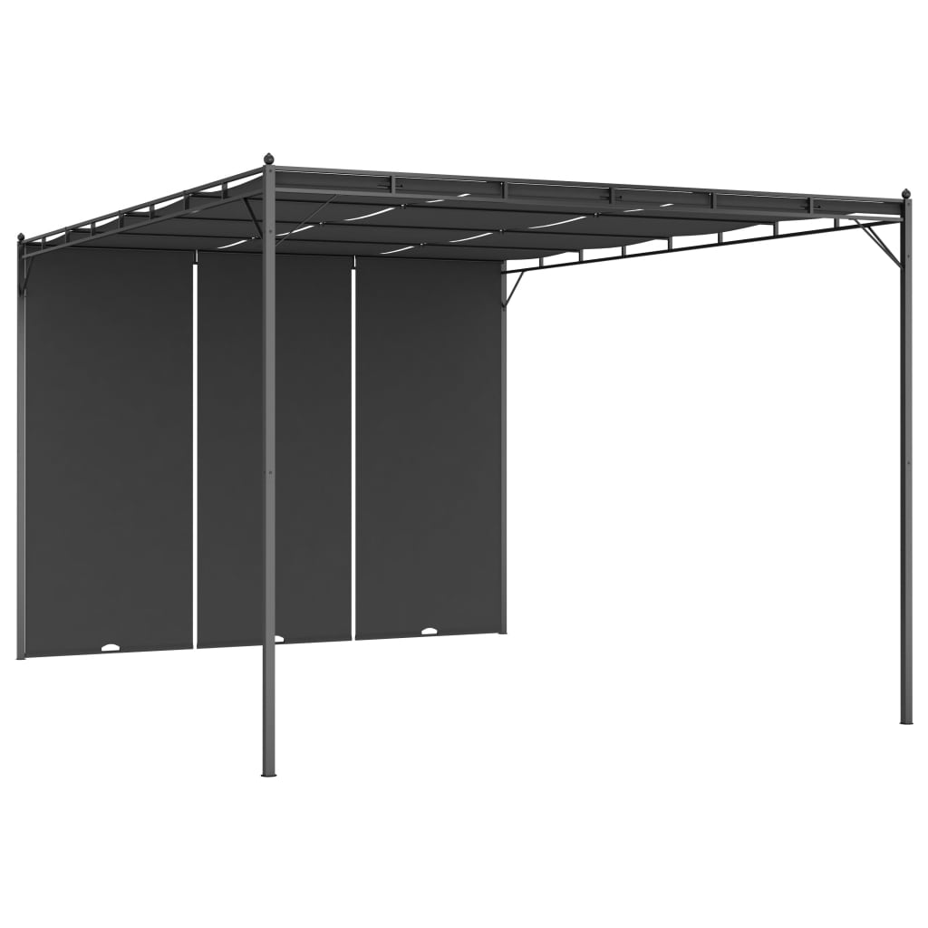 garden-gazebo-with-side-curtain-118-1-x118-1-x88-6-anthracite At Willow and Wine USA!