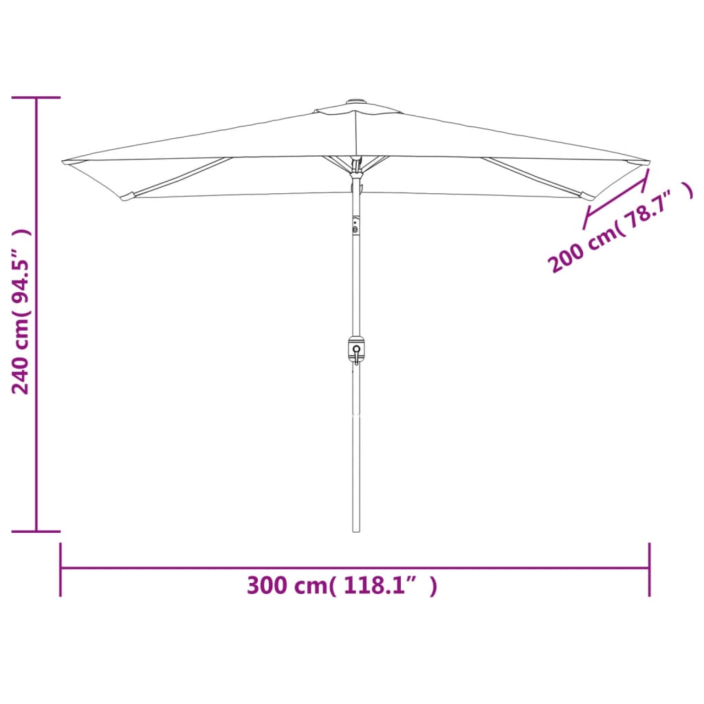 parasol-78-7-x118-1-green-rectangular At Willow and Wine USA!