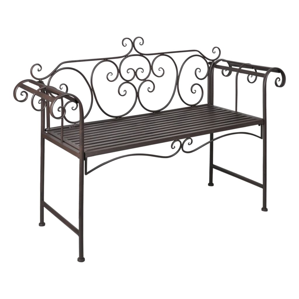 patio-bench-52-steel-antique-brown At Willow and Wine USA!