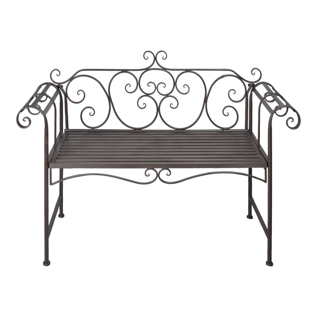 patio-bench-52-steel-antique-brown At Willow and Wine USA!