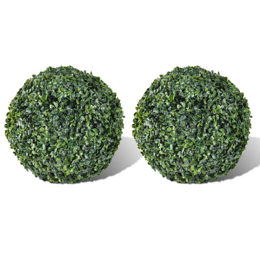 boxwood-ball-artificial-leaf-topiary-ball-10-6-2-pcs At Willow and Wine USA!