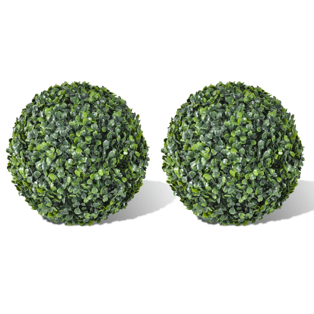 boxwood-ball-artificial-leaf-topiary-ball-10-6-2-pcs At Willow and Wine USA!
