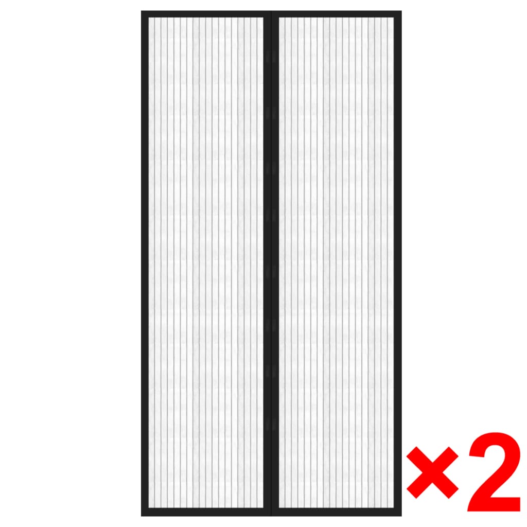 insect-door-curtains-2-pcs-82-7-x39-4-magnet-black-814530 At Willow and Wine USA!