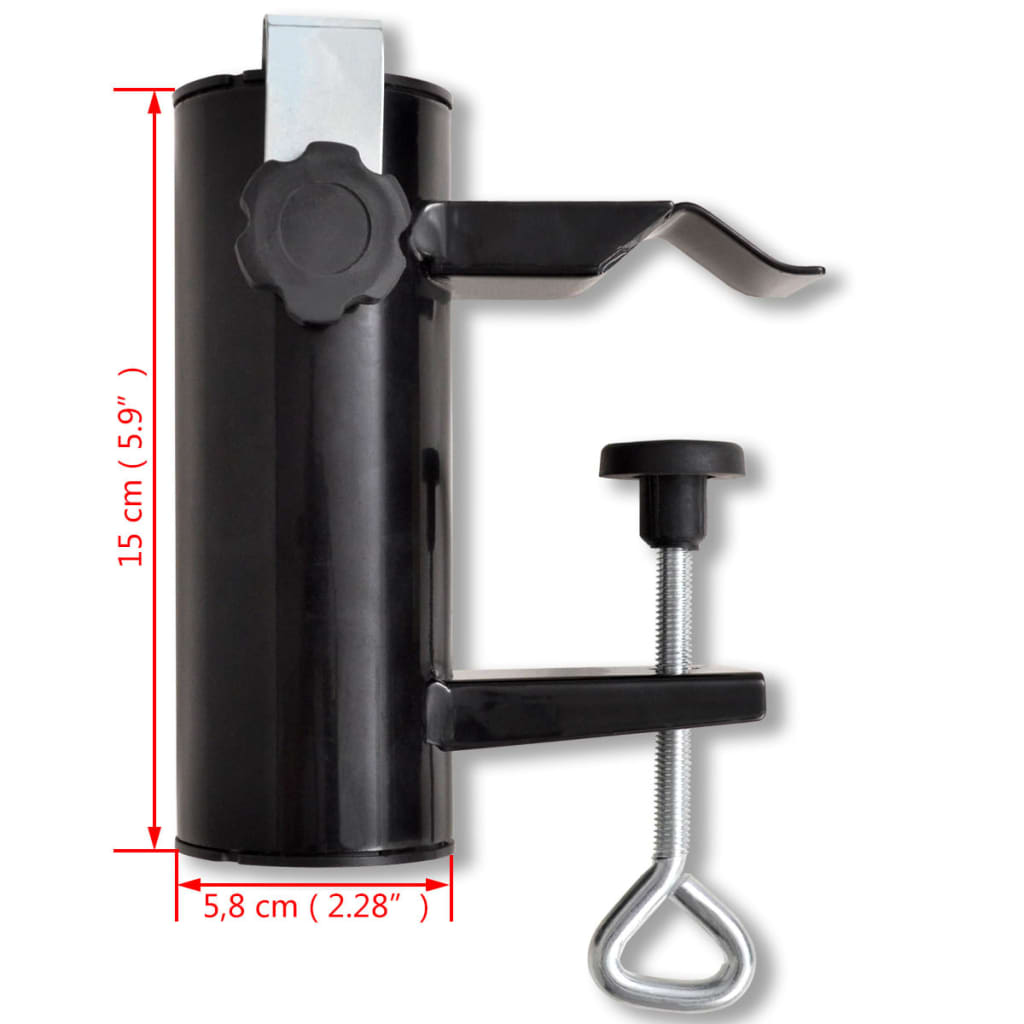 outdoor-umbrella-holder-steel-black At Willow and Wine USA!