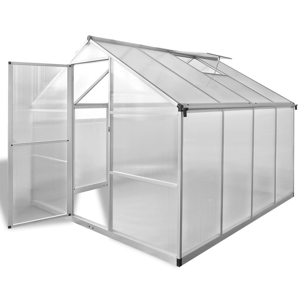 reinforced-aluminum-greenhouse-with-base-frame-49-5ft2 At Willow and Wine USA!